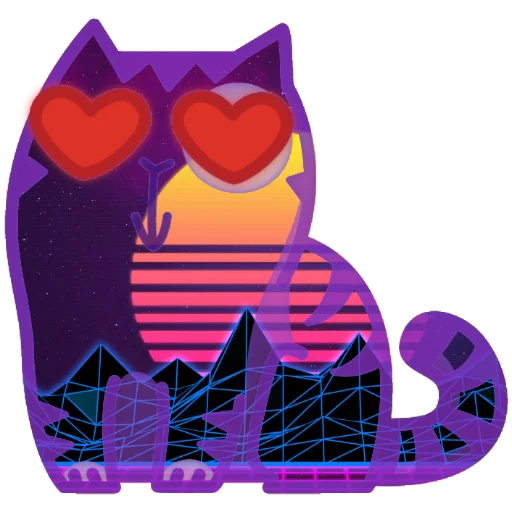 😍 Стикер «Wavecat Persik» для Telegram