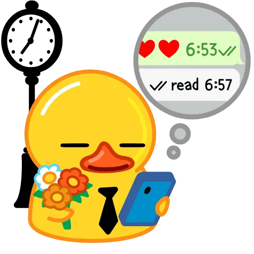 🕖 Стикер «Duck X2» для Telegram