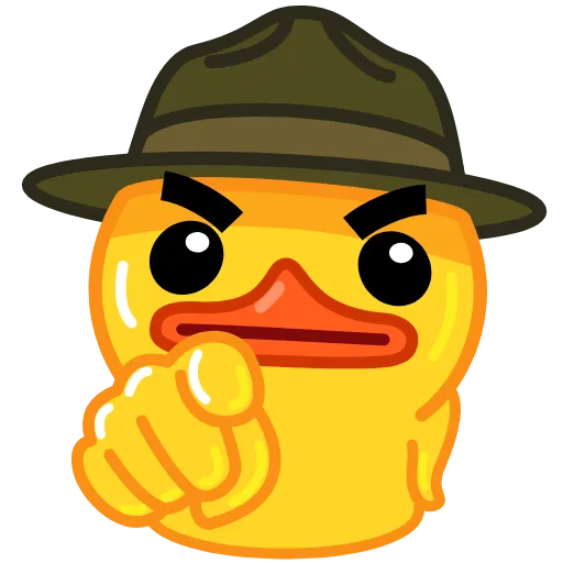 🫵 Стикер «Duck X2» для Telegram