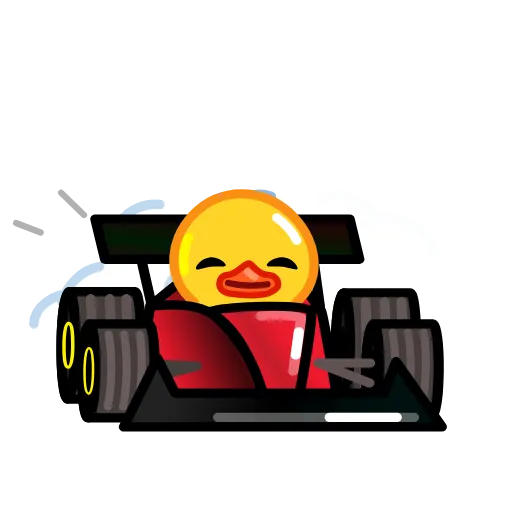 Эмодзи F1 2023 Duck Race для Telegram — скачать