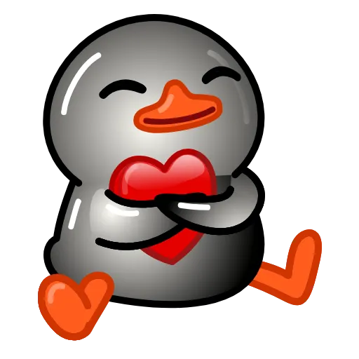 🎁 Стикер «Utya Loves NFT» для Telegram