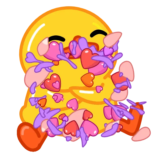 💜 Стикер «Utya Loves NFT» для Telegram