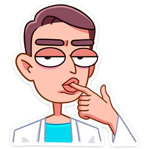 😏 Стикер «Доктор Алексеев» для Telegram
