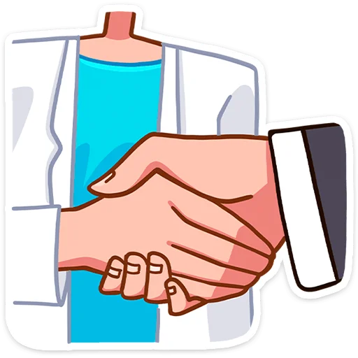🤝 Стикер «Доктор Алексеев» для Telegram