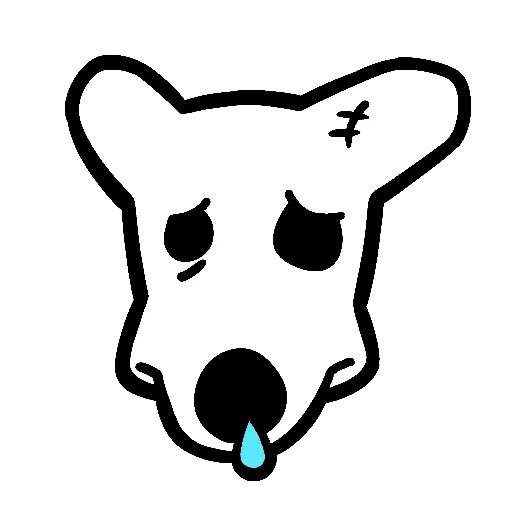 😢 Стикер «DOGS IN COLOUR» для Telegram