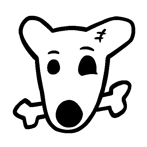🦴 Стикер «DOGS IN COLOUR» для Telegram