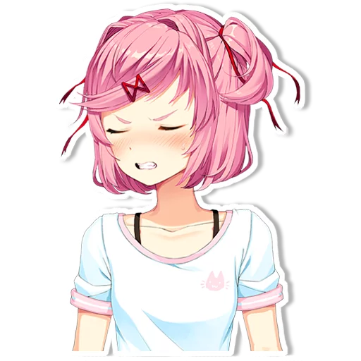 😠 Стикер «DDLC Natsuki» для Telegram