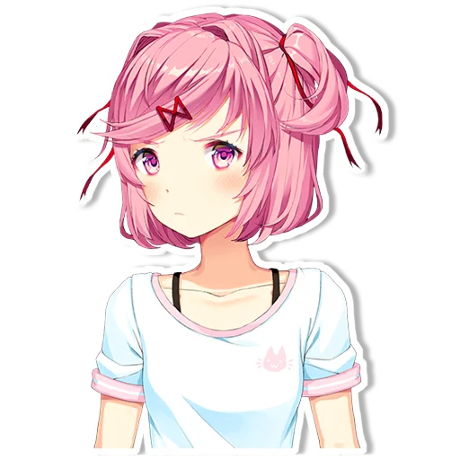 😐 Стикер «DDLC Natsuki» для Telegram
