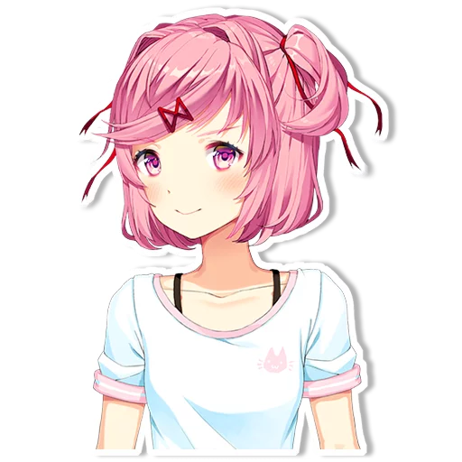 🙂 Стикер «DDLC Natsuki» для Telegram