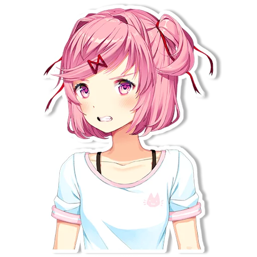 😠 Стикер «DDLC Natsuki» для Telegram