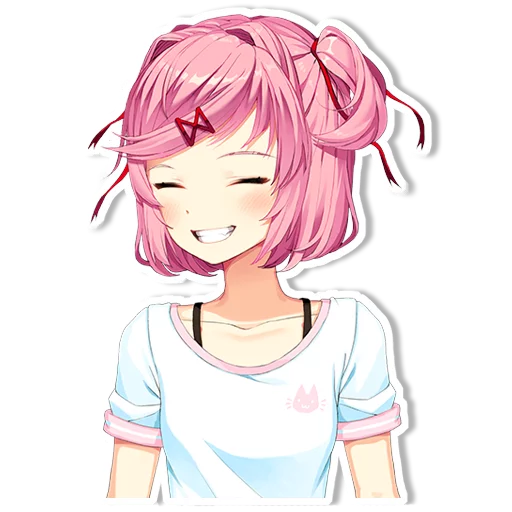 😁 Стикер «DDLC Natsuki» для Telegram