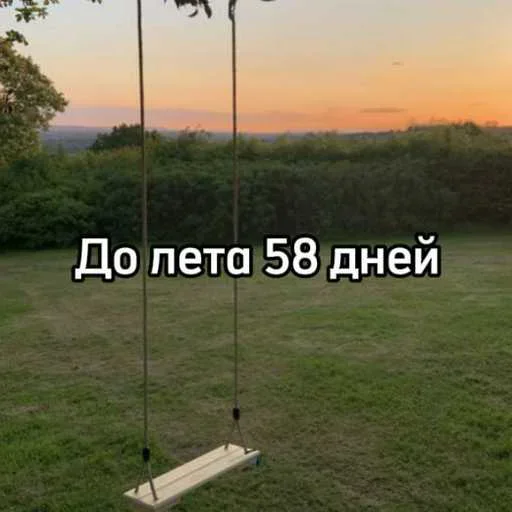 ☀️ Стикер «До лета осталось» для Telegram