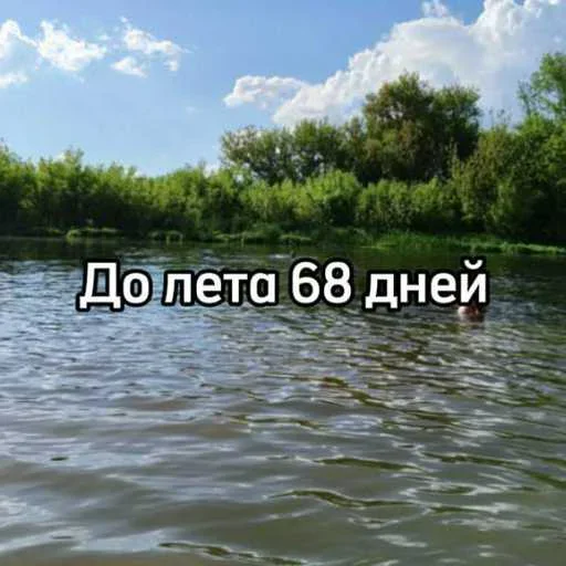☀️ Стикер «До лета осталось» для Telegram
