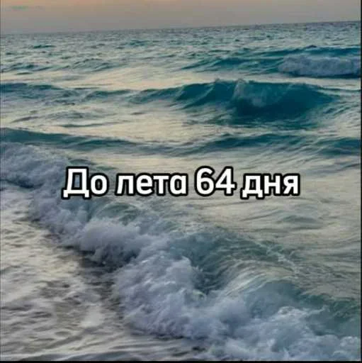 ☀️ Стикер «До лета осталось» для Telegram