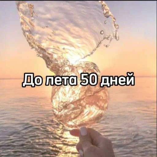 ☀️ Стикер «До лета осталось» для Telegram