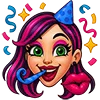 🥳 Эмодзи «doll emoji» для Telegram