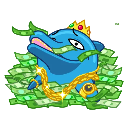 🤑 Стикер «Dolphin Dolph» для Telegram