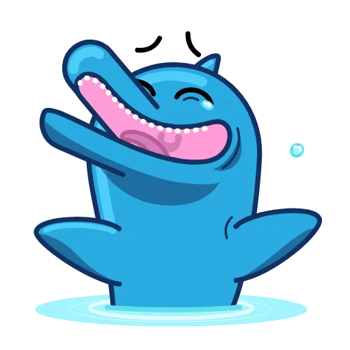 Стикерпак Dolphin Dolph для Telegram — скачать