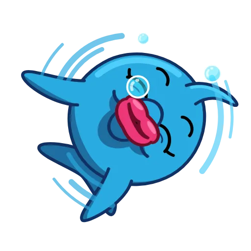 😘 Стикер «Dolphin Dolph» для Telegram