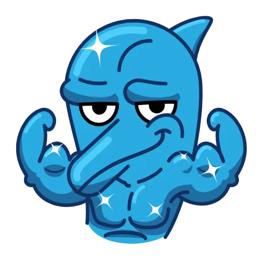 💪 Стикер «Dolphin Dolph» для Telegram
