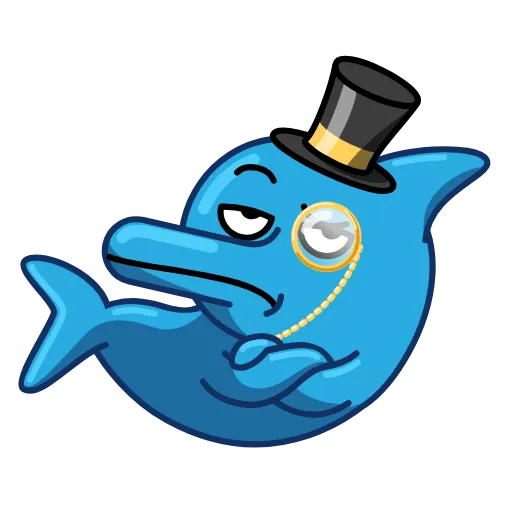 🧐 Стикер «Dolphin Dolph» для Telegram