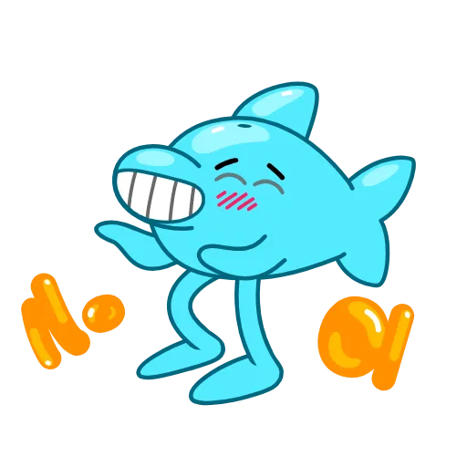 Стикерпак Dolphin Jumpy для Telegram — скачать