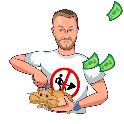 🐹 Стикер «Делай ничего!» для Telegram