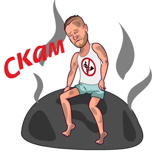 ☠️ Стикер «Делай ничего!» для Telegram