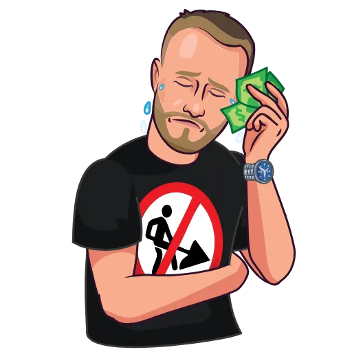 😭 Стикер «Делай ничего!» для Telegram
