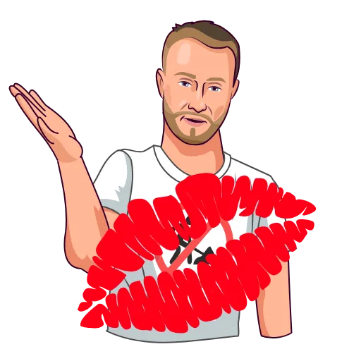 💋 Стикер «Делай ничего!» для Telegram
