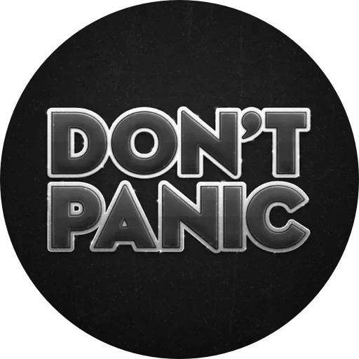 🤪 Стикер «Dont Panic» для Telegram