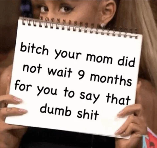 😒 Стикер «Donya’s mood as fuck» для Telegram
