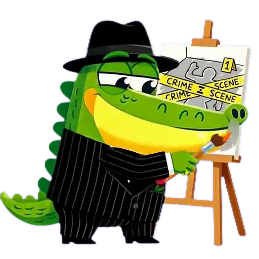 🕴 Стикер «Doodle Gator» для Telegram