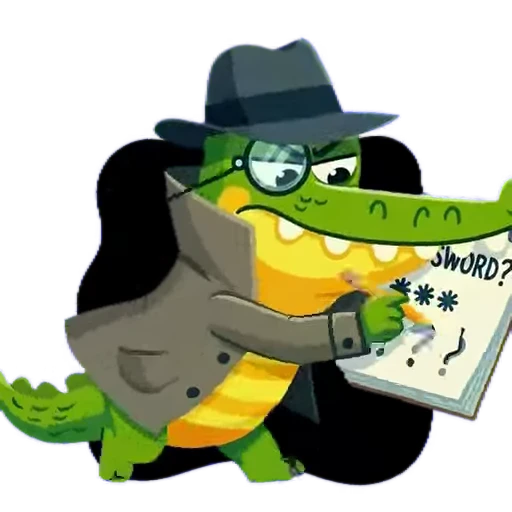 🖋 Стикер «Doodle Gator» для Telegram