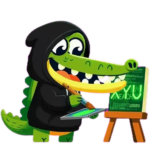 💻 Стикер «Doodle Gator» для Telegram
