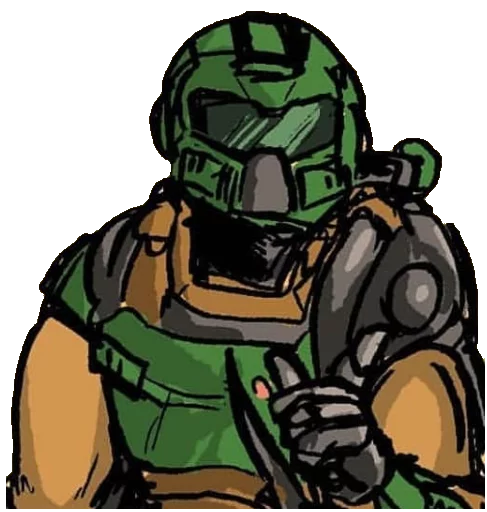 😊 Стикер «Doom Rip & Tear» для Telegram