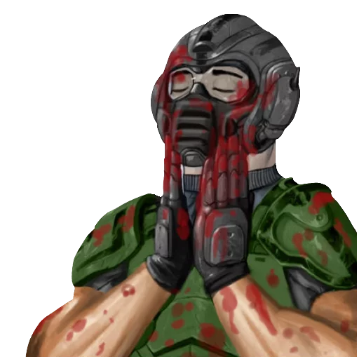 ☺️ Стикер «Doom Rip & Tear» для Telegram