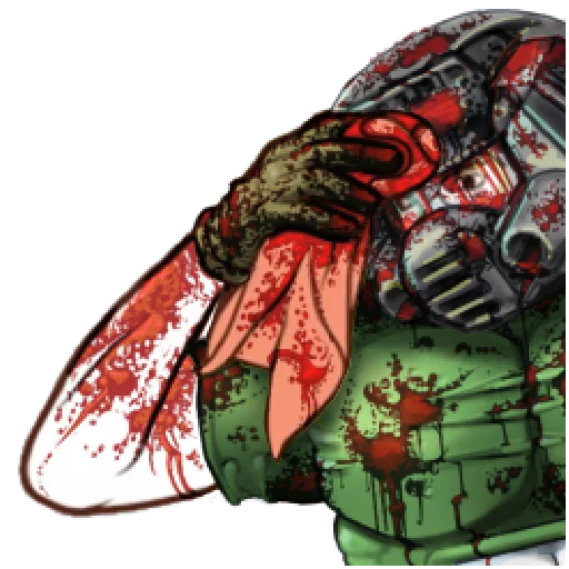 😓 Стикер «Doom Rip & Tear» для Telegram