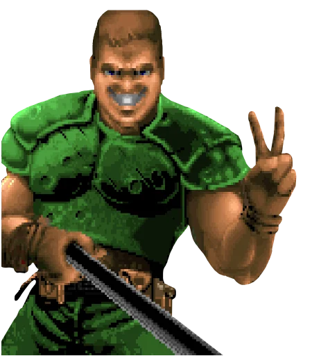 😈 Стикер «Doom Rip & Tear» для Telegram