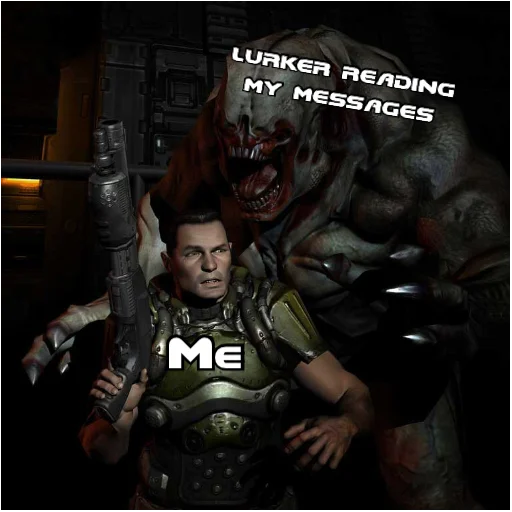 😦 Стикер «Doom Rip & Tear» для Telegram