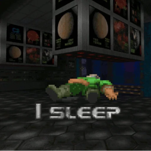 😴 Стикер «Doom Rip & Tear» для Telegram