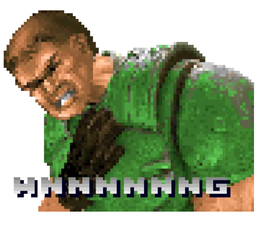 😣 Стикер «Doom Rip & Tear» для Telegram