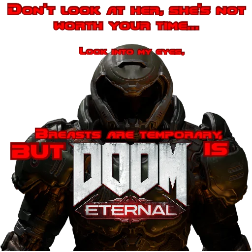 👿 Стикер «Doom Rip & Tear» для Telegram