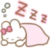 🎀 Эмодзи «૮ Зайка Пинки» для Telegram