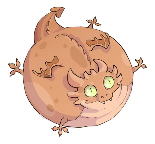 Стикерпак DragonBuns (KODA) для Telegram — скачать
