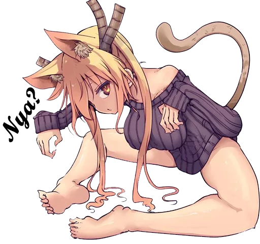 Стикерпак Maid Dragon для Telegram — скачать