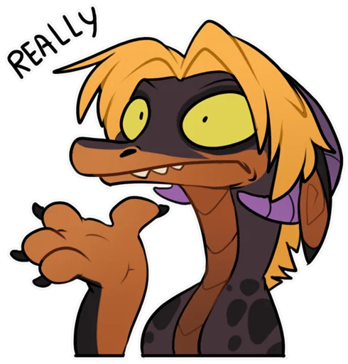 🤔 Стикер «Zazush the dragon» для Telegram
