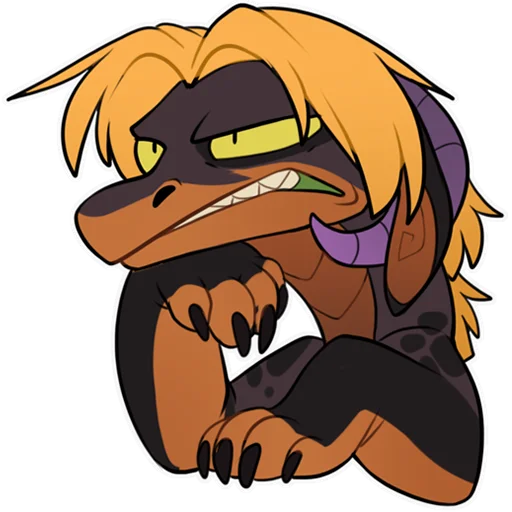 😑 Стикер «Zazush the dragon» для Telegram