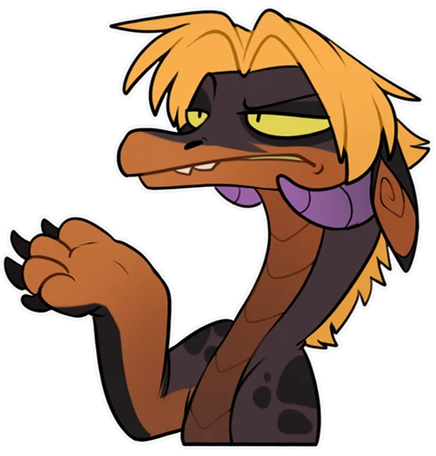 😕 Стикер «Zazush the dragon» для Telegram