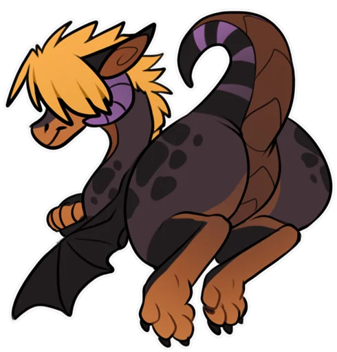 😏 Стикер «Zazush the dragon» для Telegram